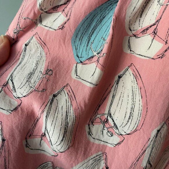 Anthropologie Maeve Tourista Sailboat Romper Size 6 - Picture 6 of 9